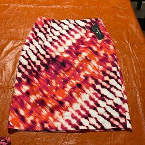 NWT worthington tie dye pencil skirt sz 4 1216
